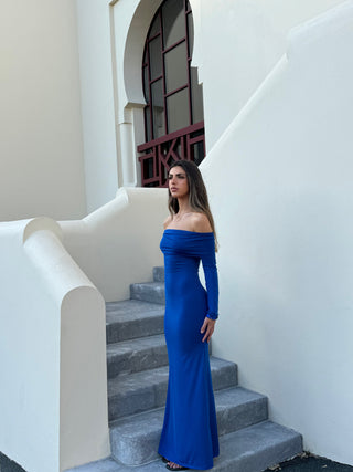 BLUE BIDART DRESS